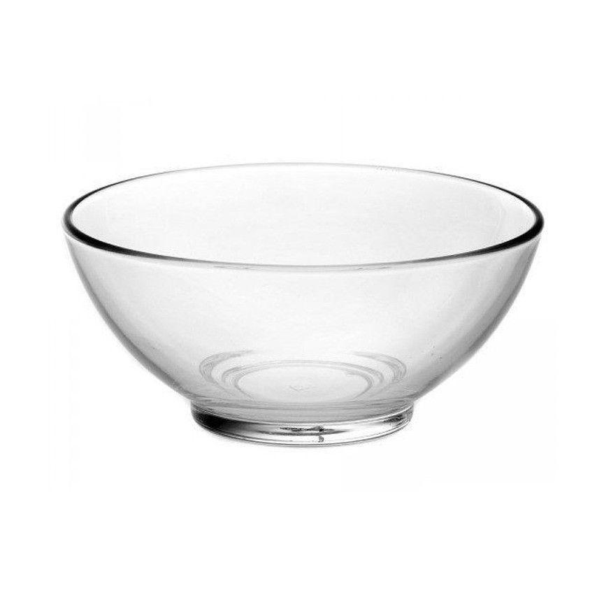 Aqua Clear Glass Grand Salad Bowl 24cm 0921 (Parcel Rate)