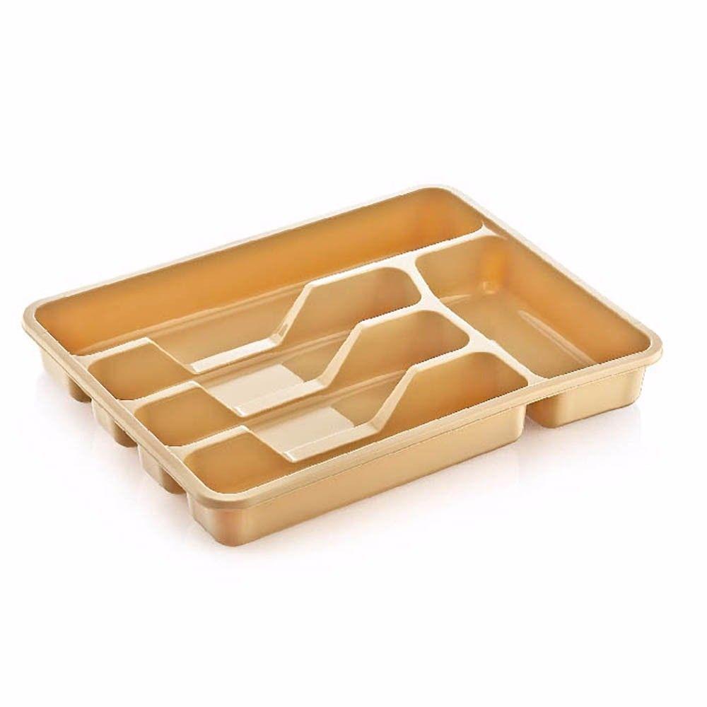Assorted coloured multi purpose use large cutlery tray Approx 38.5cm x 30.5cm    D14001 (Parcel Rate)