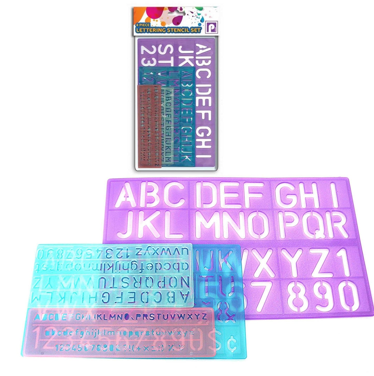 3 Piece Alphabet Lettering Stencil Set For Children And Students P2428 (Large Letter Rate)