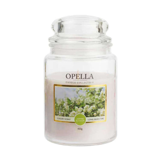 Jumbo Jar Opella Candle Jasmine Blossom 450g CDBIGJ (Parcel Rate)