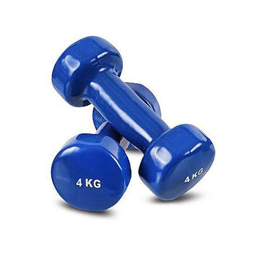 Weight Training Vinyl Dumbbell 4kg Assorted Colours 4592 A W25 (Big Parcel Rate)