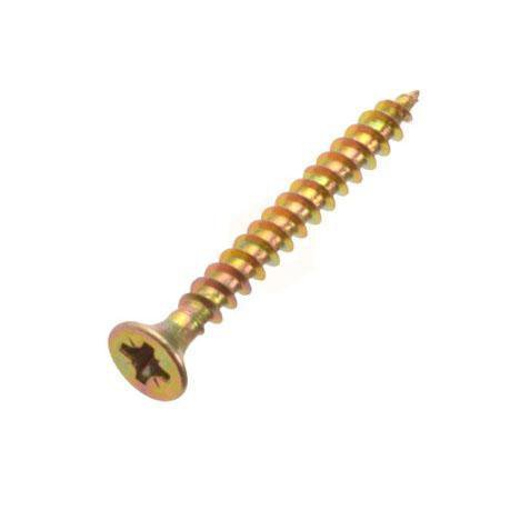 5.0 x 60 Pozi c/sk Chipboard Screws Yellow Diy 0035 (Large Letter Rate)