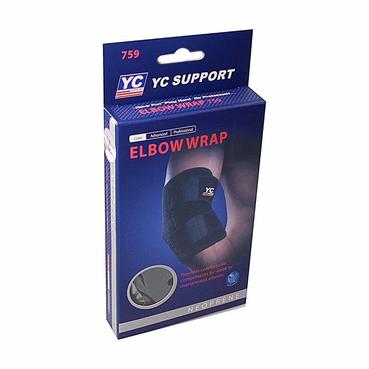 YC Support Core Elbow Support Wrap One Size 9990 / 9997 (Large Letter Rate)