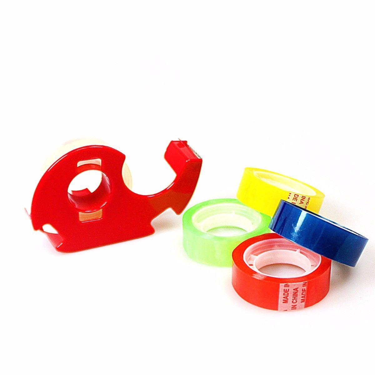 Multi Assorted Coloured Cellotapes With Dispenser 3269 (Large Letter Rate)