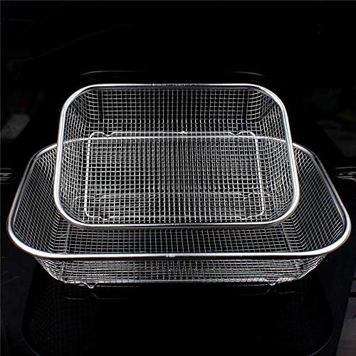 Rectangle Metal Kitchen Strainer Tray Basket 30 x 22 x 5.5 cm 7300 (Parcel Rate)