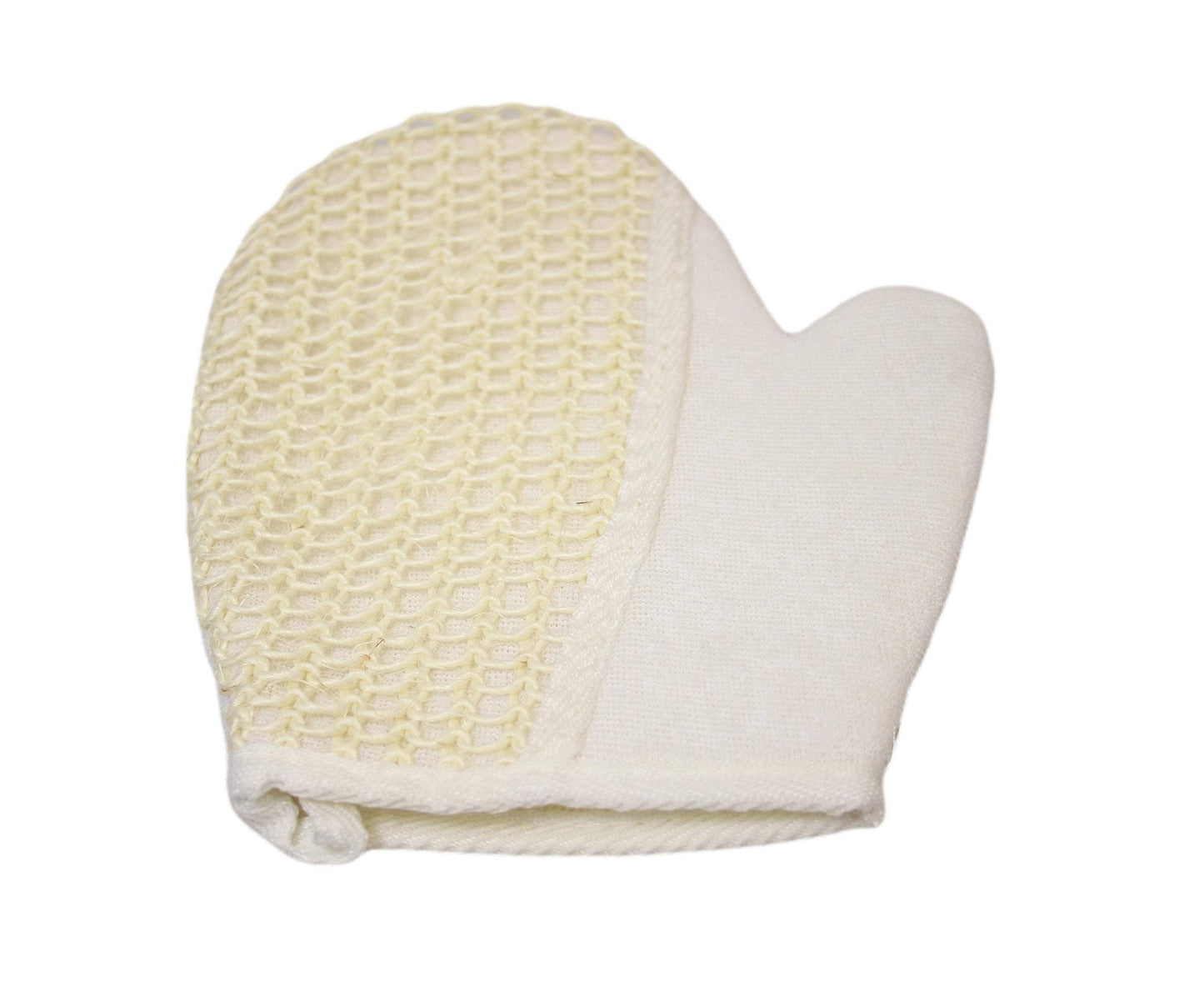 Exfoliating Loofah & Towel Mitt Glove Double Sided Bath Spa Glove 1 Pack 5230 (Large Letter Rate)