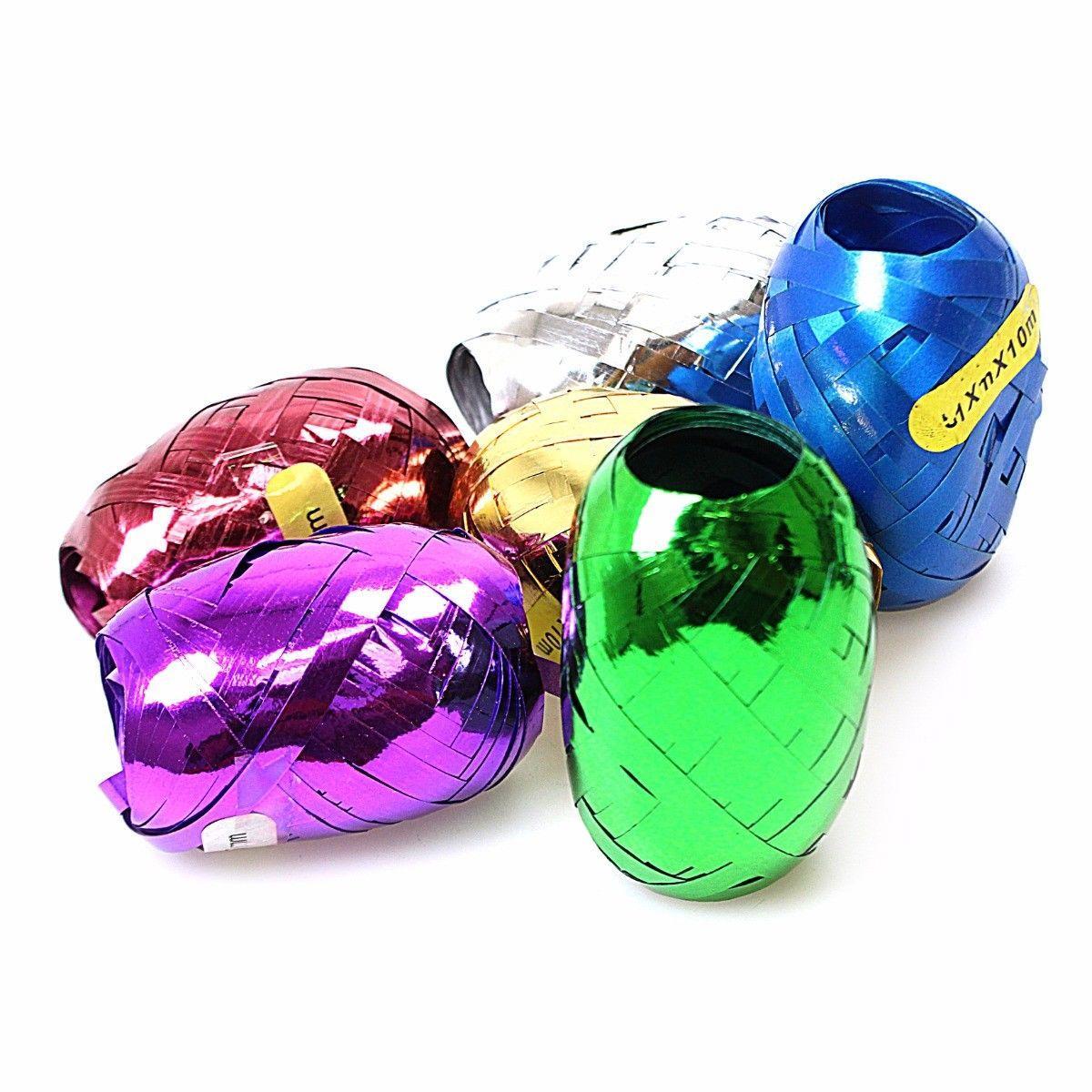 Christmas Gift Wrap Curling Ribbon 5mm x 10m Pack of 6 Assorted Colours 2711 (Parcel Rate)