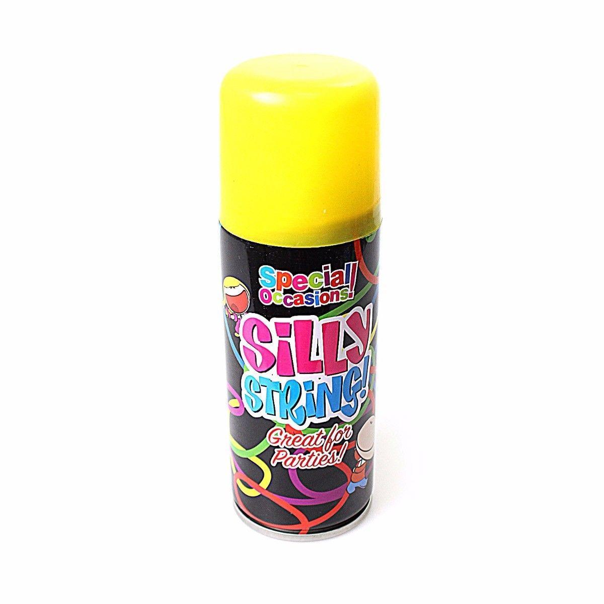 Assorted Colours Silly String For Special Occasions Parties 8002 (Parcel Rate)