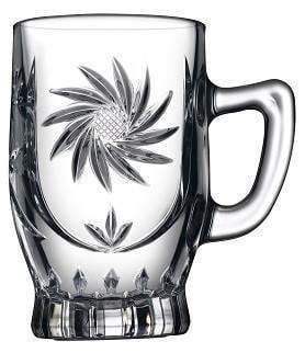 PB Glass Elmas Mug 155 ml 6 Pieces 55881 (Parcel Rate)