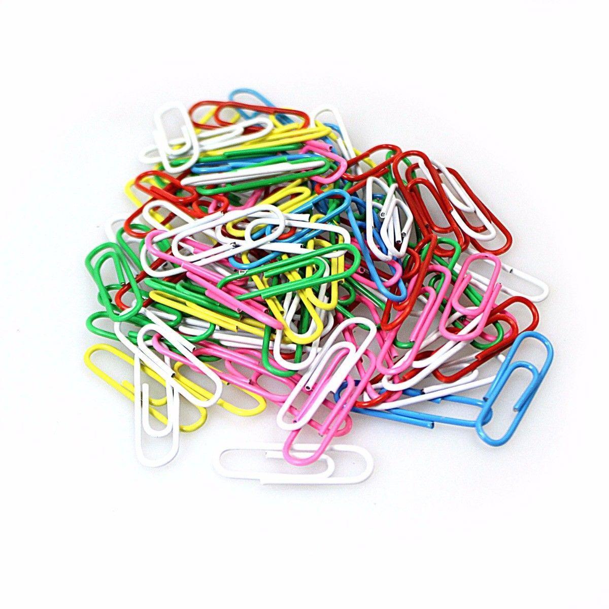 Daily Necessities Assorted Colour Paper Clips Home School Stationery 100 Pack 2191 (Large Letter Rate)