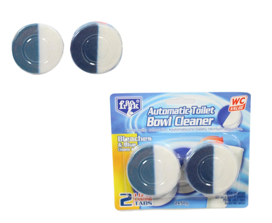 2 Pack Automatic Toilet Bowl Cleaner 2 x 50g  5648 (Large Letter Rate)