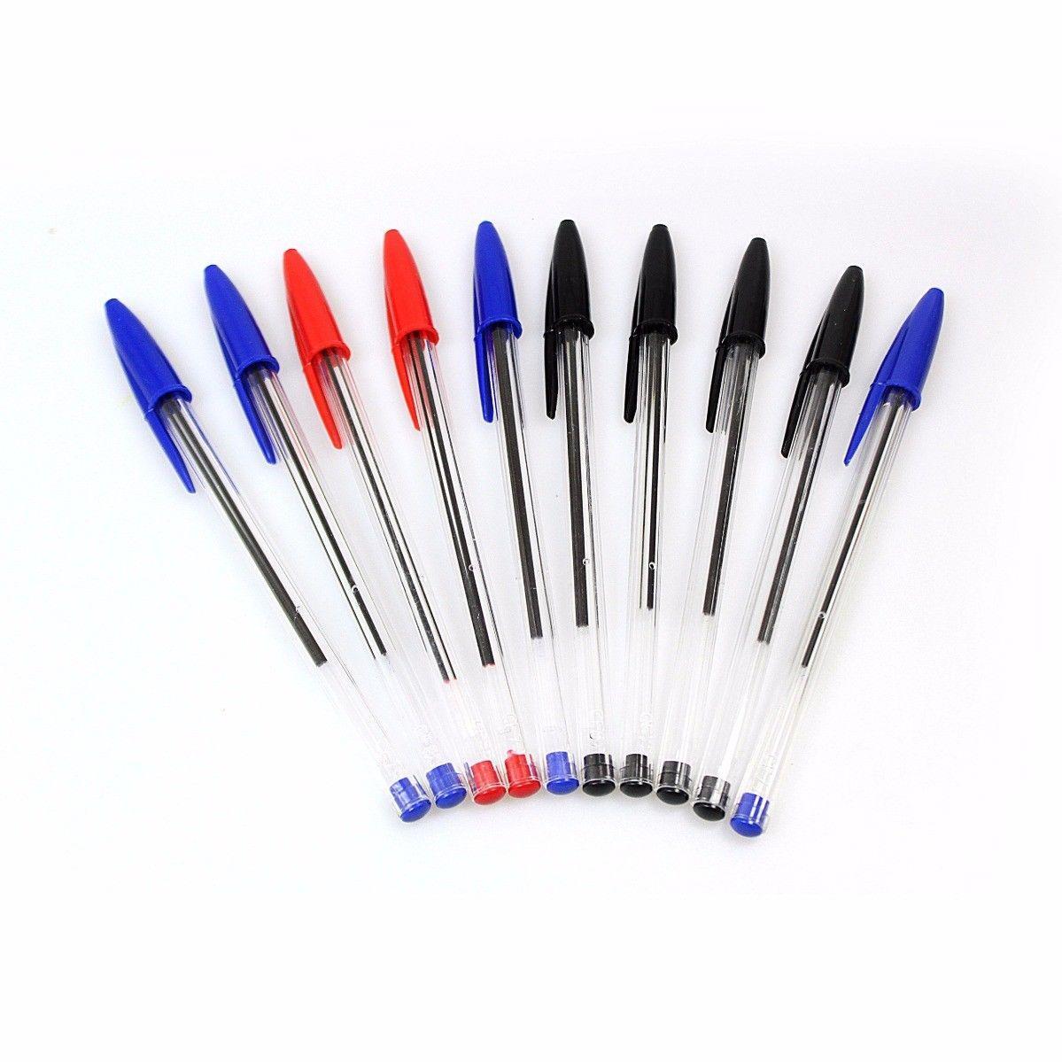 Ballpoint Pens Pack of 10 Assorted Colours 1548 (Large Letter Rate)
