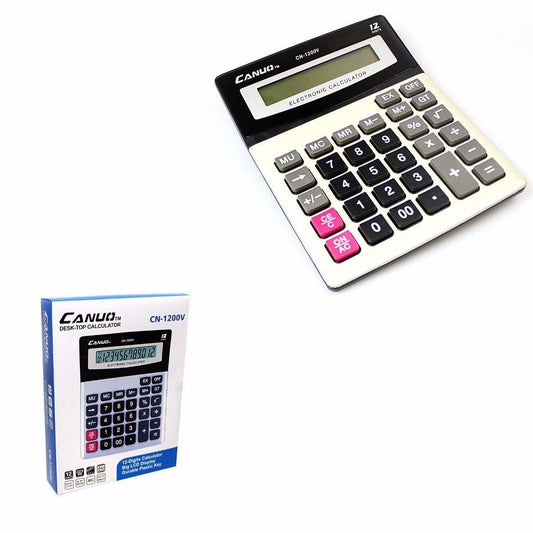 Canuo Desktop Electronic Calculator 12 Digits Home Office 0708 (Large Letter Rate)
