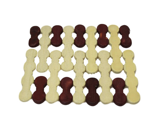 Wooden Square Pan Trivet Coaster 15 cm 5686 (Large Letter Rate)