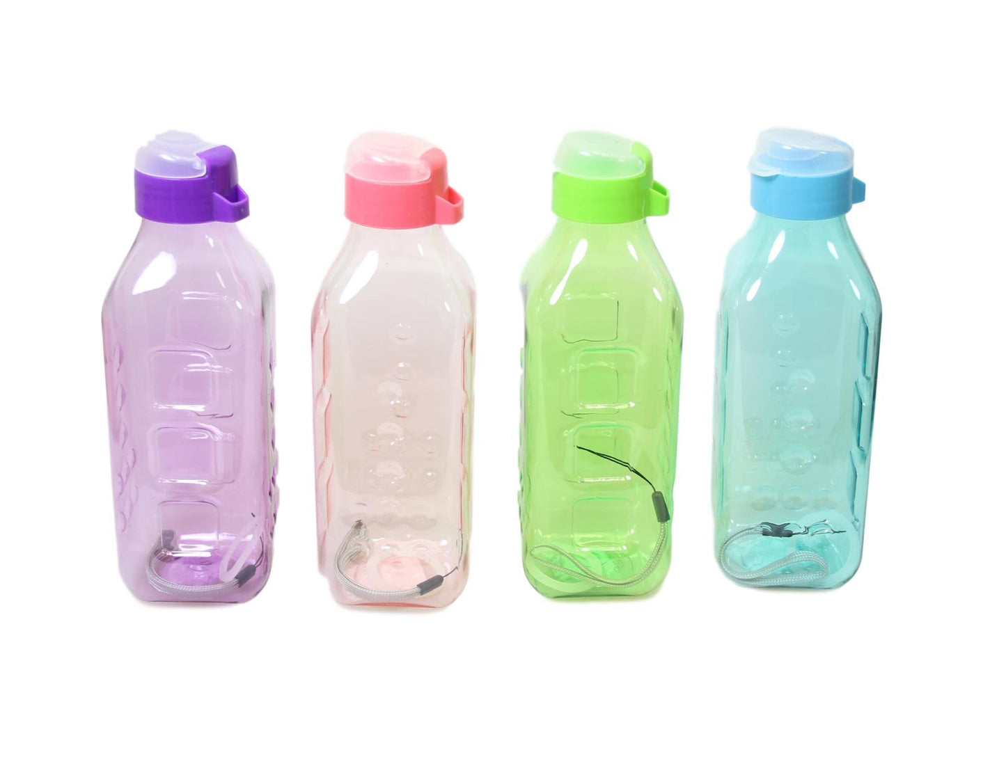 Sports Gym Fitness Drinking Water Plastic Bottle Refill With Lid Assorted Colour 21cm 5697 (Parcel Rate)