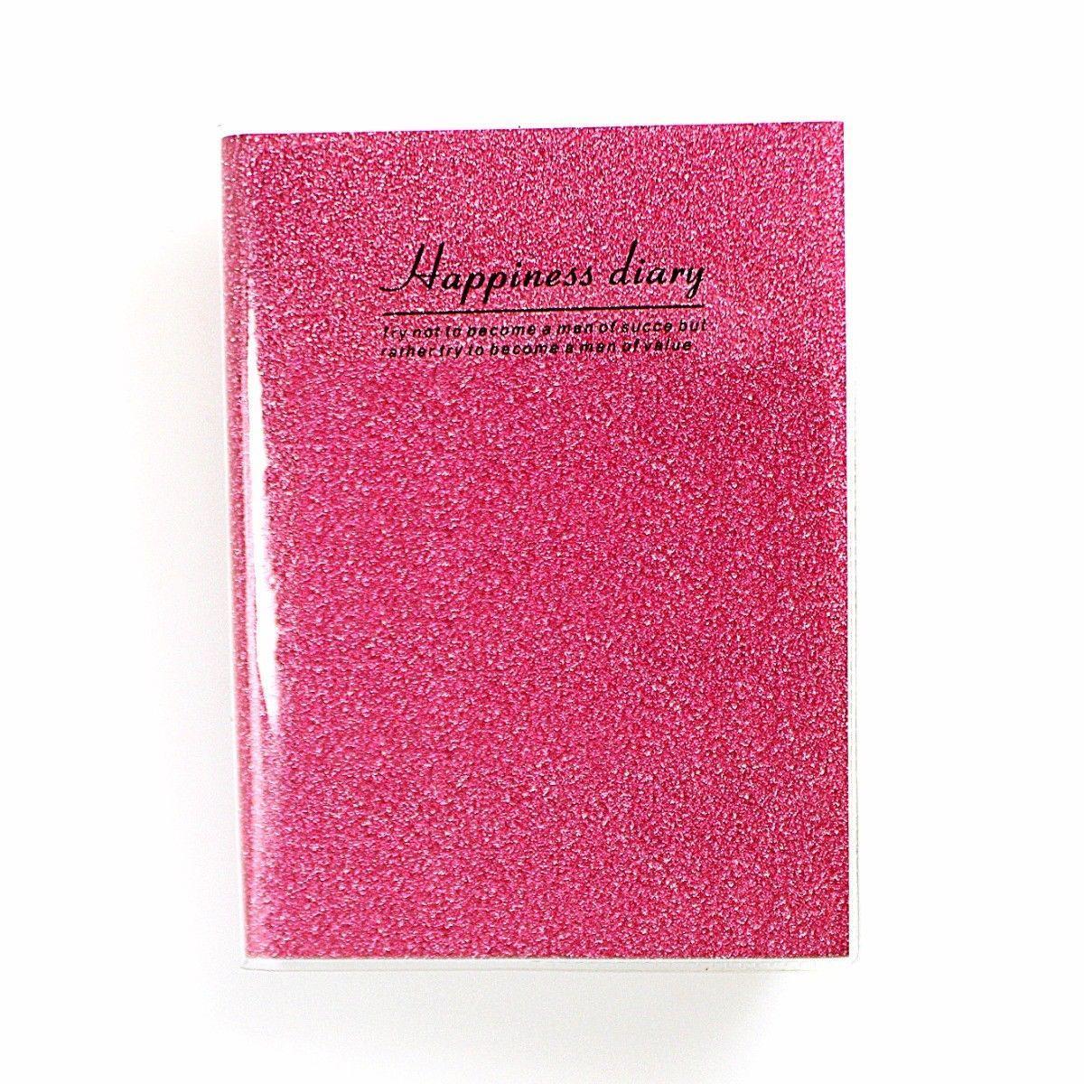 Happiness Diary Notebook 12 x 9 cm Assorted Colours 3258 (Large Letter Rate)