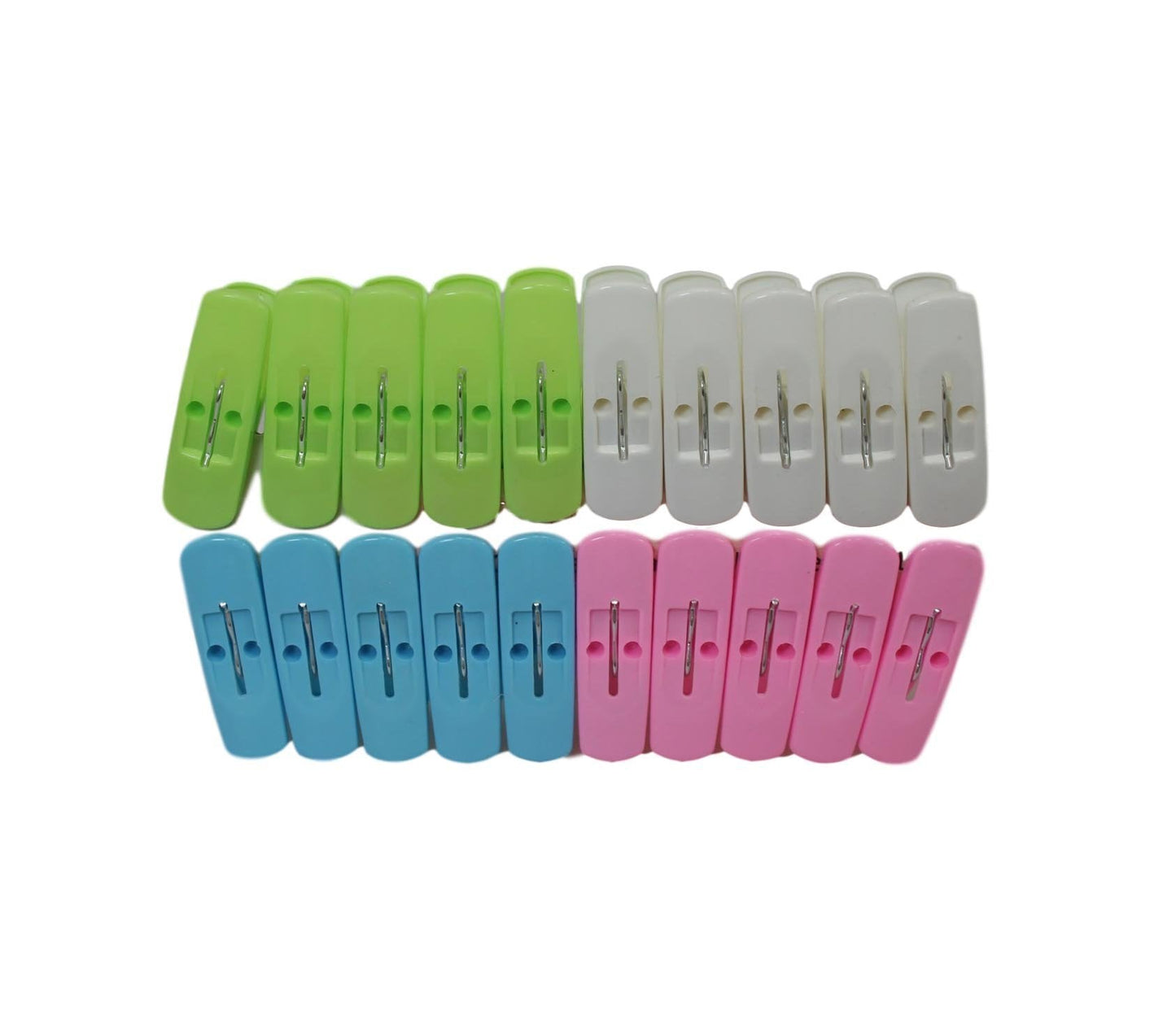 Plastic Washing Line Clothes Pegs 5 cm Pack of 20 Assorted Colours 5747 (Parcel Rate)