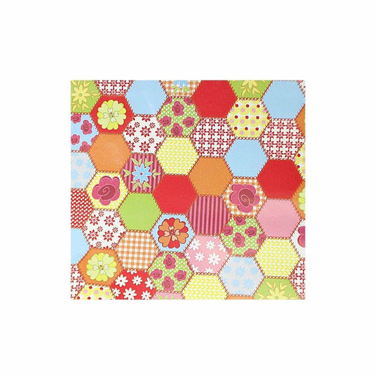 Childrens Colourful Patch Work Gift Wrap 3643 (Parcel Rate)