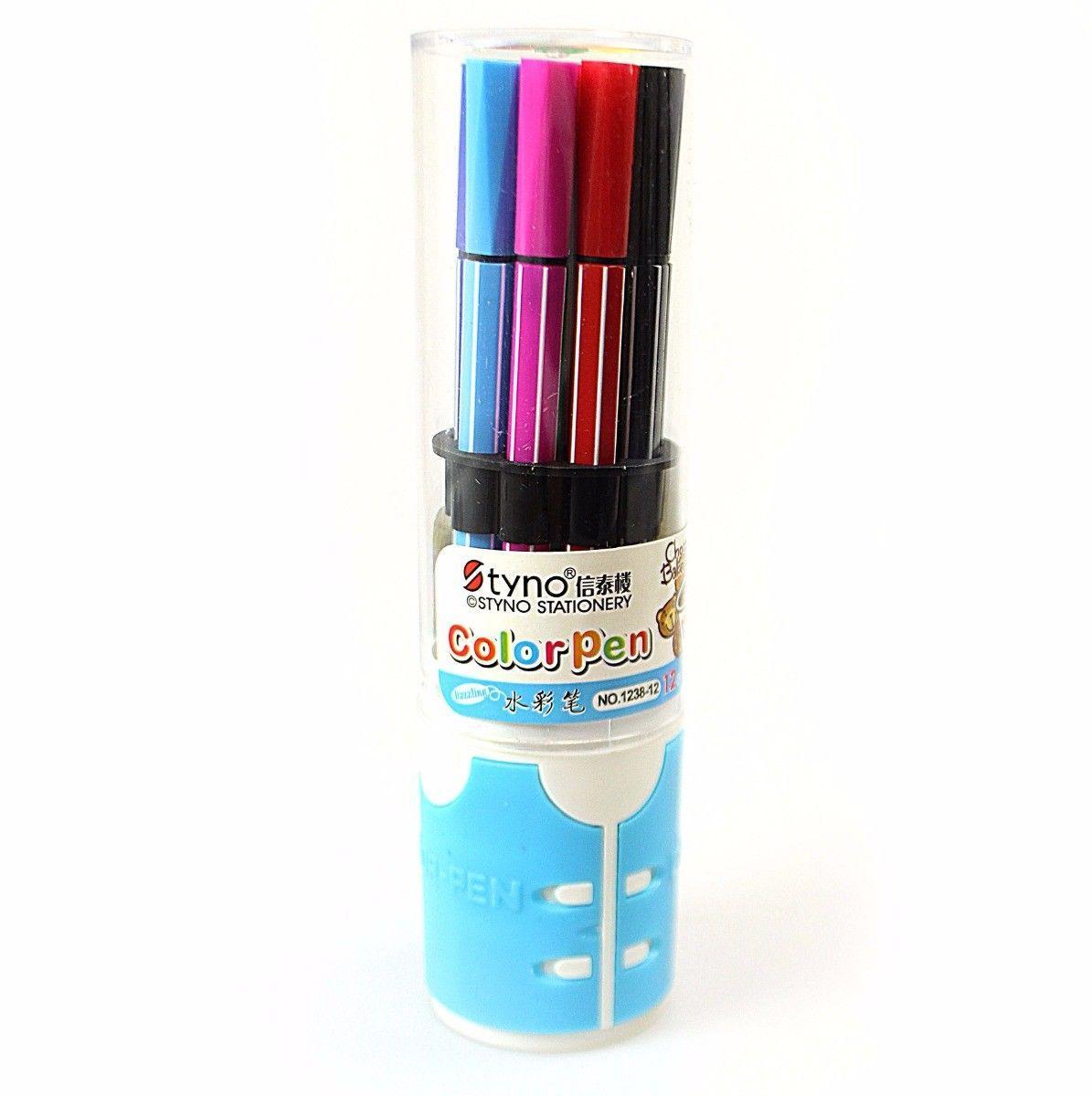 12 Pack Premium Creative Crafts Children's Colouring Marker Pen 0762 (Large Letter Rate)