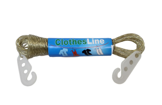 Washing Clothes Line Outdoor Hanging Rope with 2 Hooks 10 m 5813 / 7234 (Large Letter Rate)