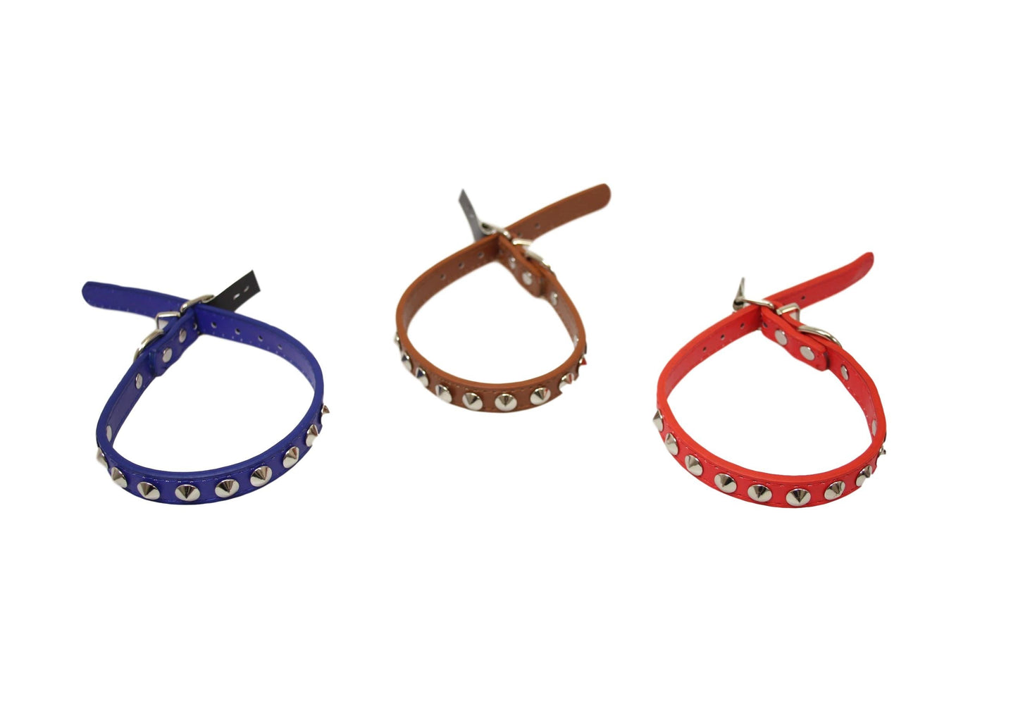 Pet Dog Studded Collar 37 cm Assorted Colours 5879 (Large Letter Rate)