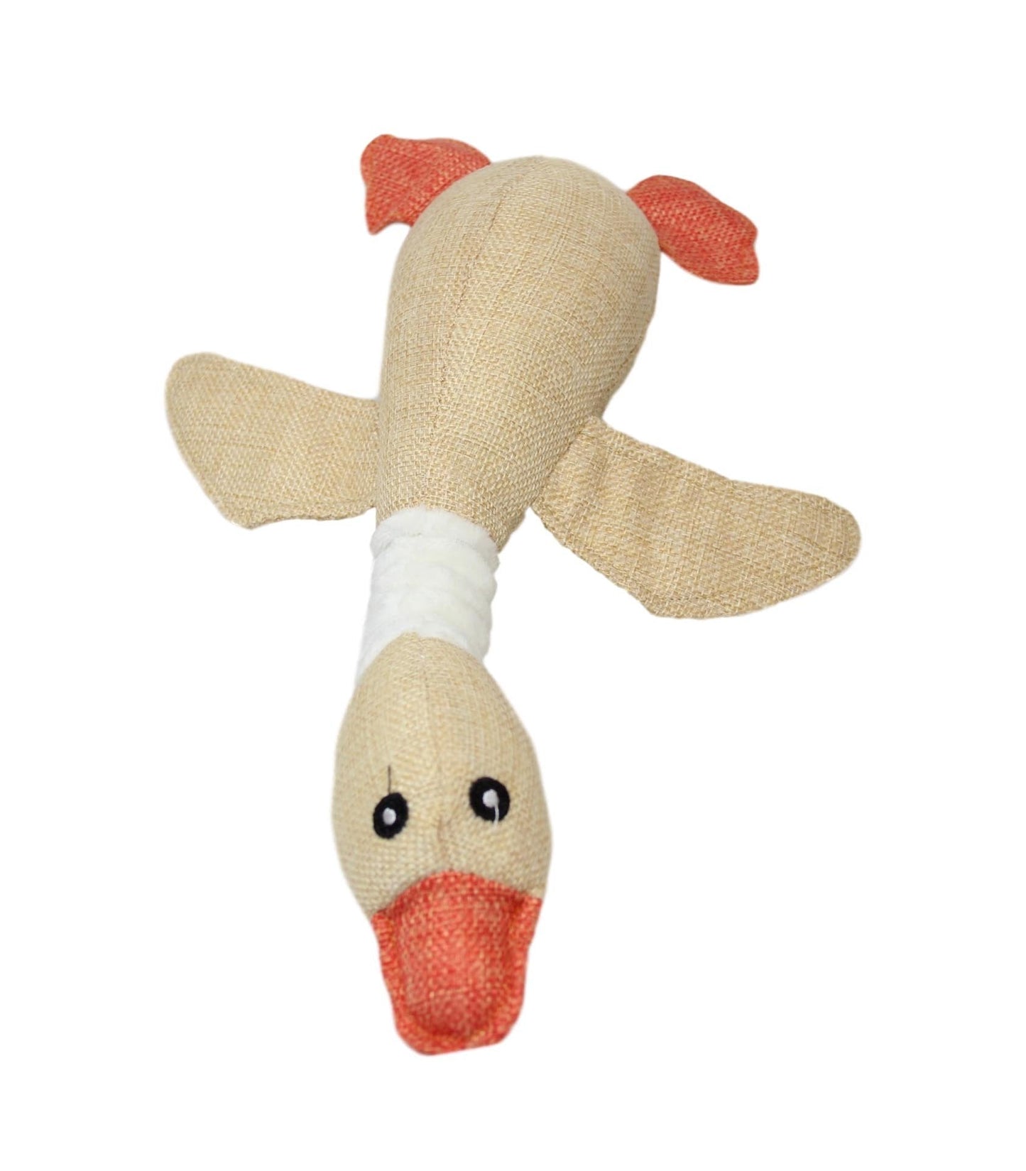Pets Cats Dogs Soft Toy Duck / Goose Playing Fetch Teething Pets Toy 30 x 7cm Assorted Colours 5885 (Parcel Rate)