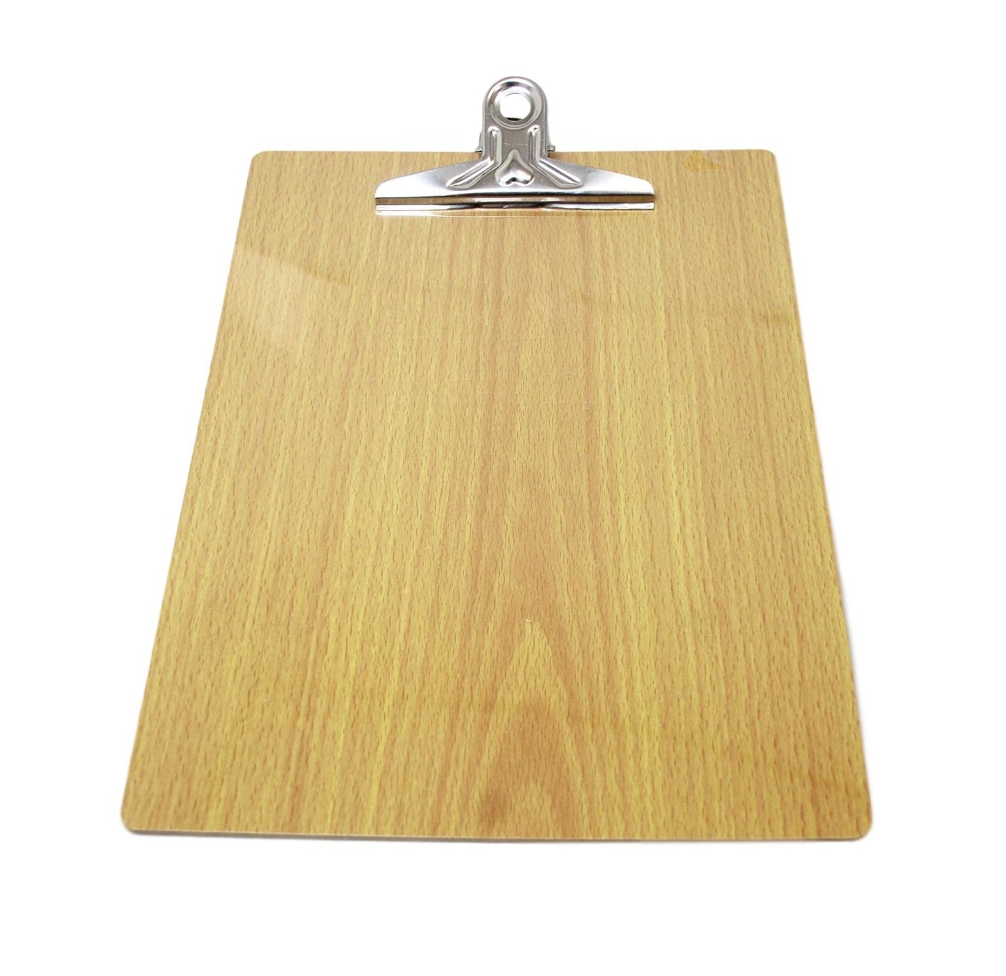 A4 Wooden Paper Menu Clipboard School Office Chrome Clip 31cm x 23cm 5926 (Large Letter Rate)