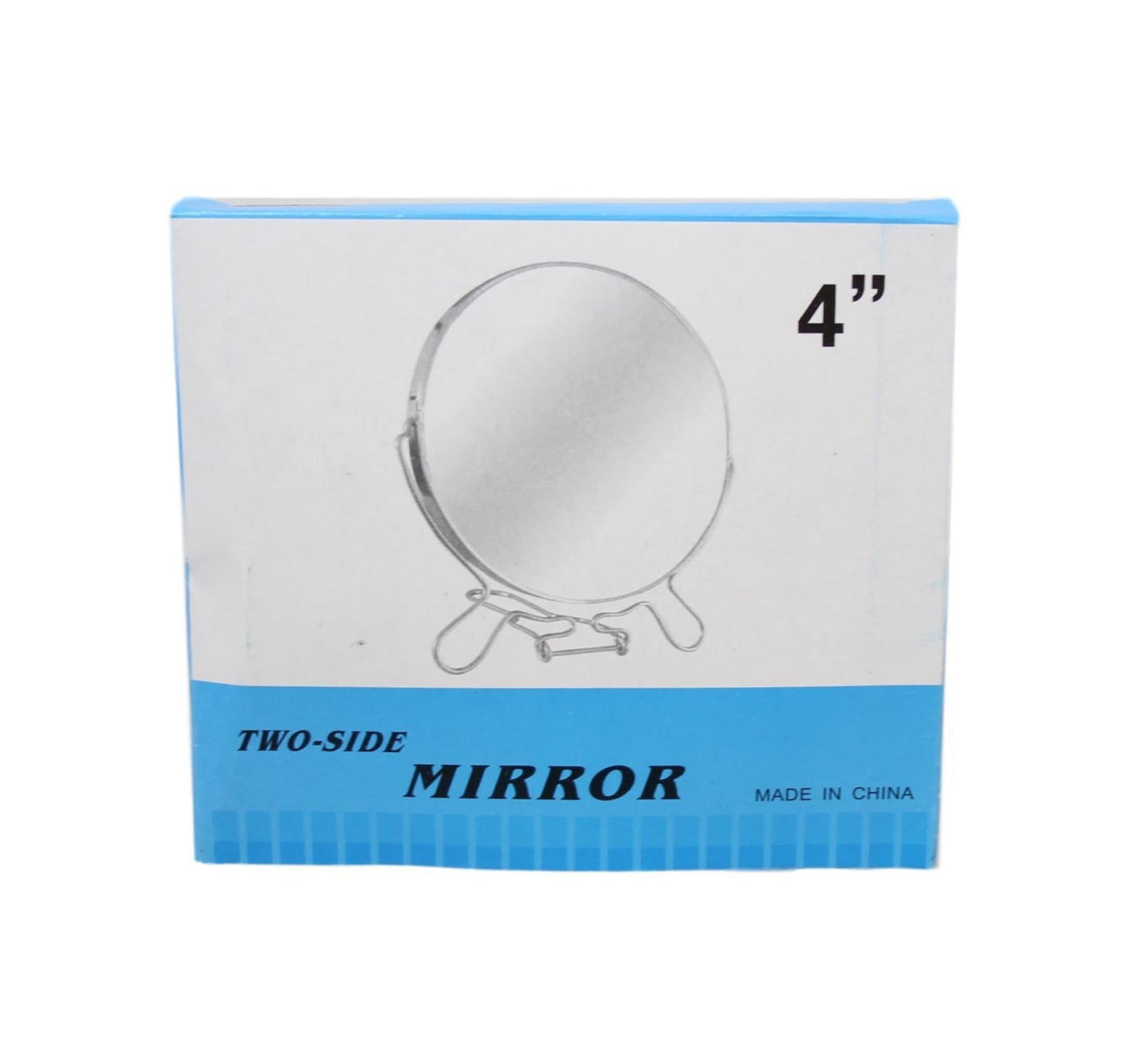 4 Inch Cosmetic Make up Shaving Magnifying Round on Stand 2 Sided Mirrors 5955 (Large Letter Rate)