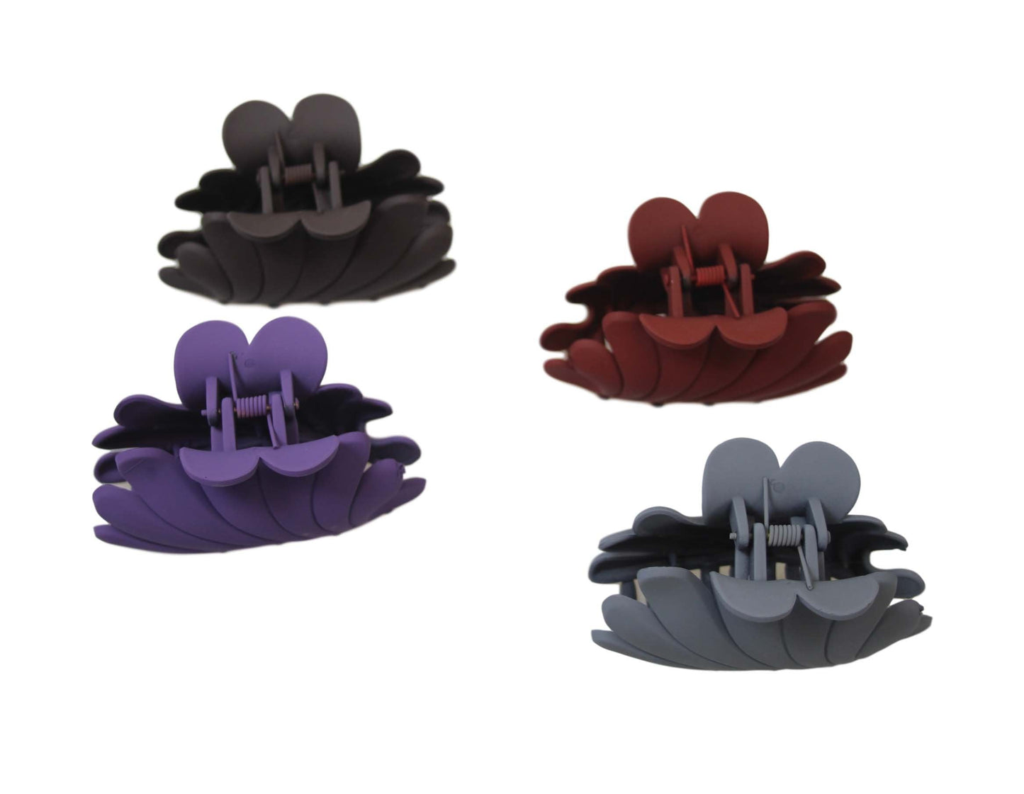 Ladies' Women's Matte Hair Claw Clip 8 cm Assorted Colours and Designs 5985 (Parcel Rate)