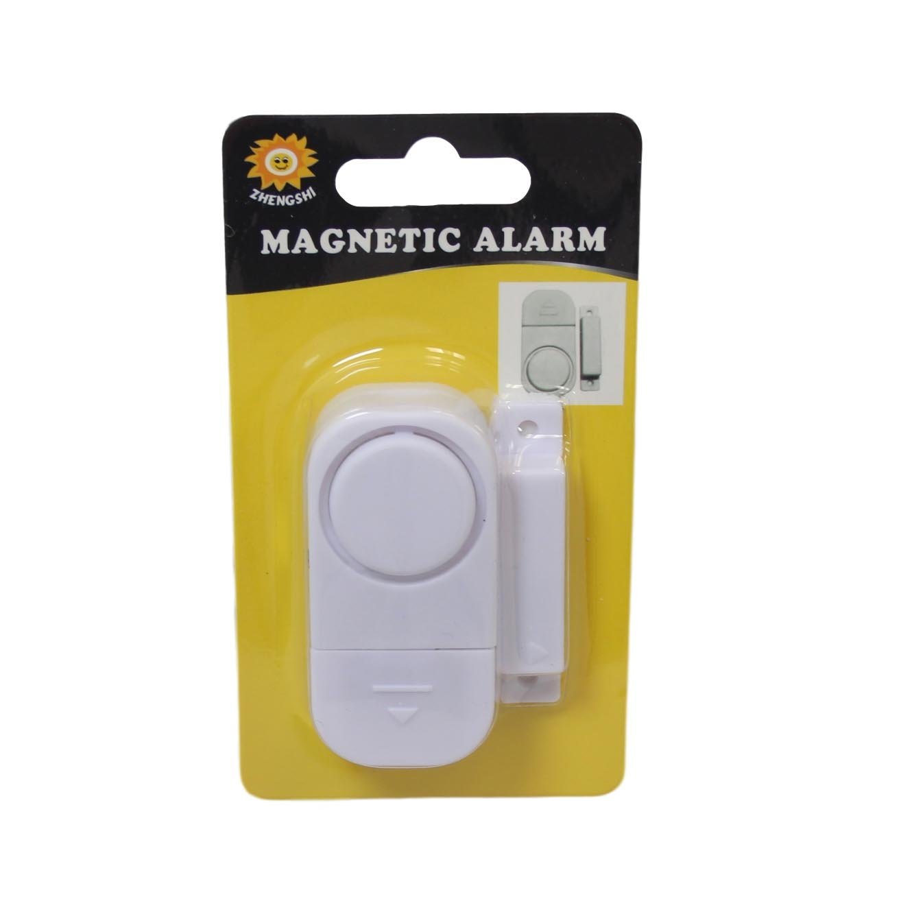 Magnetic Alarm White Indoor Outdoor Reception Door Bell Alarm 16cm 6004 (Parcel Rate)