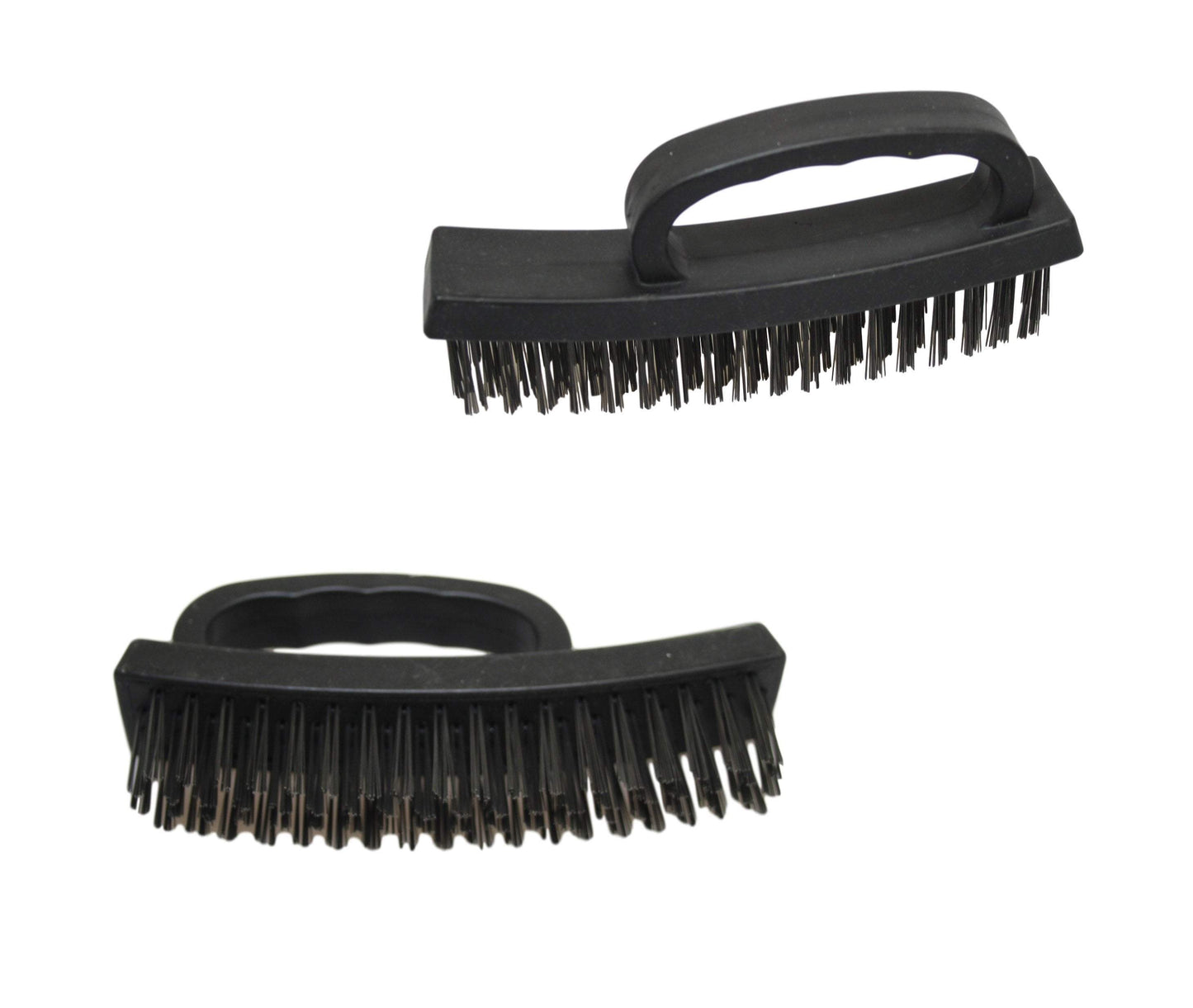 Plastic Wire Brush Black Cleaning Scrubbing Indoor Outdoor Brush 16cm 6058 (Parcel Rate)