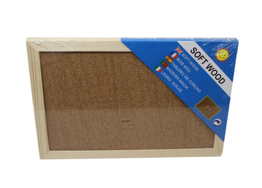 Soft Wood Pinning Board School Office Art and Crafts Soft Wood Board 40cm x 60cm  6086 (Parcel Rate)