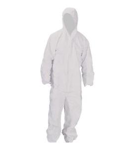 Protective Painting Suit White Indoor Outdoor Disposable Painting Onesie One Size 6605 (Large Letter Rate)