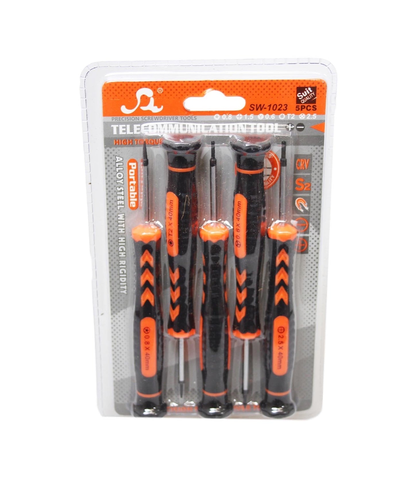 Mobile Phone Telecommunication Repair Screwdriver Set of 5 6205 A (Large Letter)