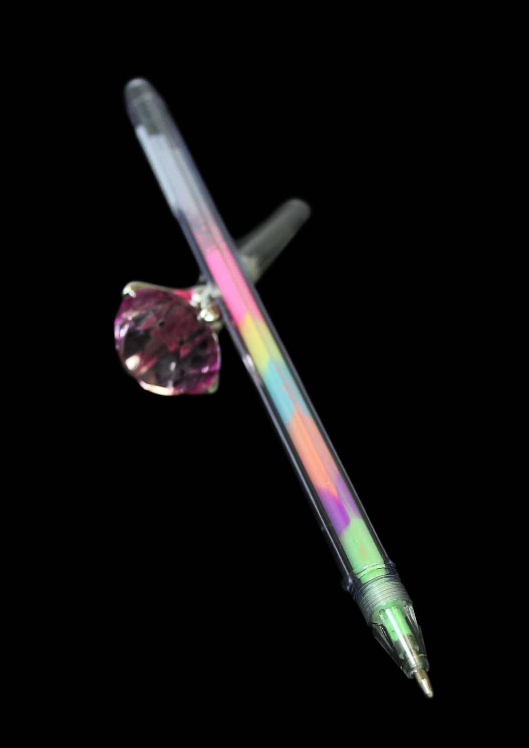 Multicolour Ink Gel Pen Diamond Head Assorted Colours 19cm 2203 (Large Letter Rate)