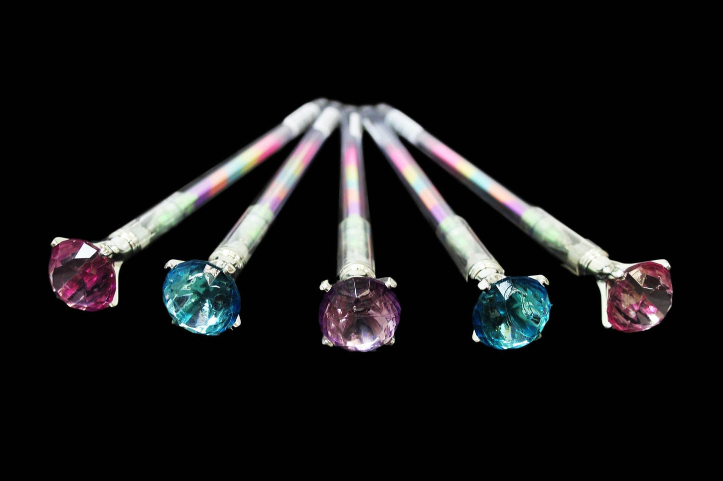 Multicolour Ink Gel Pen Diamond Head Assorted Colours 19cm 2203 (Large Letter Rate)