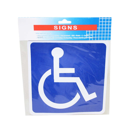Magnetic Blue Disabled Badge Car Window Sign Disable Permit Sign 14cm x 14cm 6248 (Large Letter Rate)