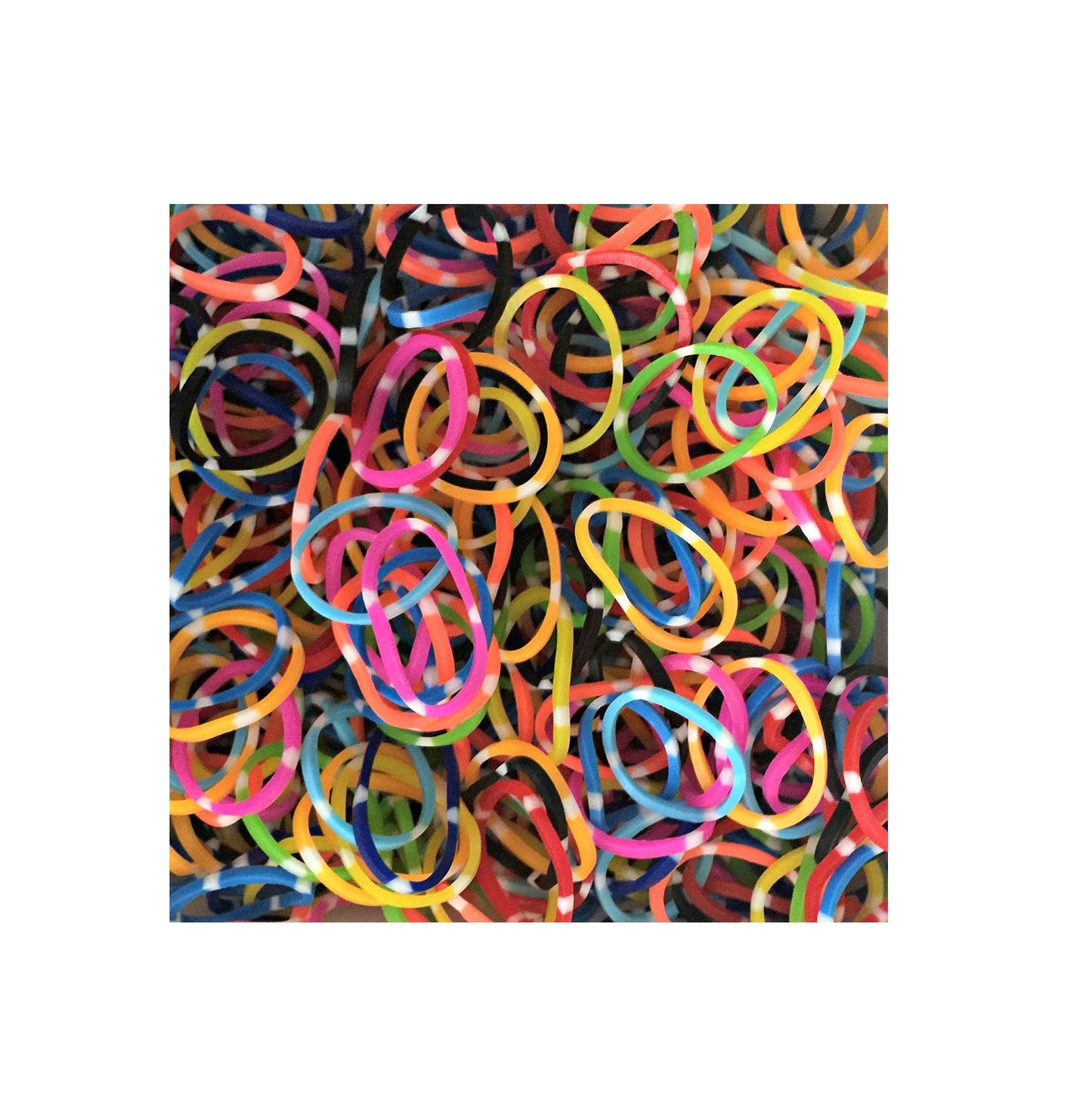 Colourful Mini Elastic Rubber Hair Bands Assorted Colours Pack of 500 6319 A  (Parcel Rate)