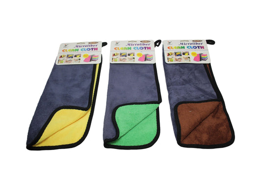 Microfibre Cleaning Washing Cloth 30 x 40 cm Assorted Colours 6376 (Large Letter Rate)