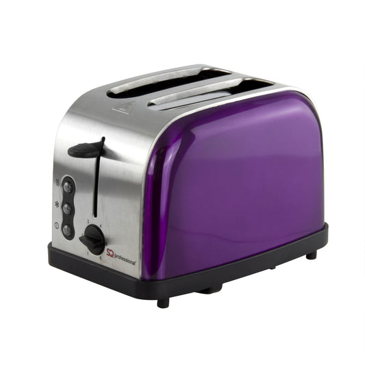 Metallic Legacy Toaster Amethyst Stainless Steel 900W Kitchen Toaster 6377 (Parcel Rate)