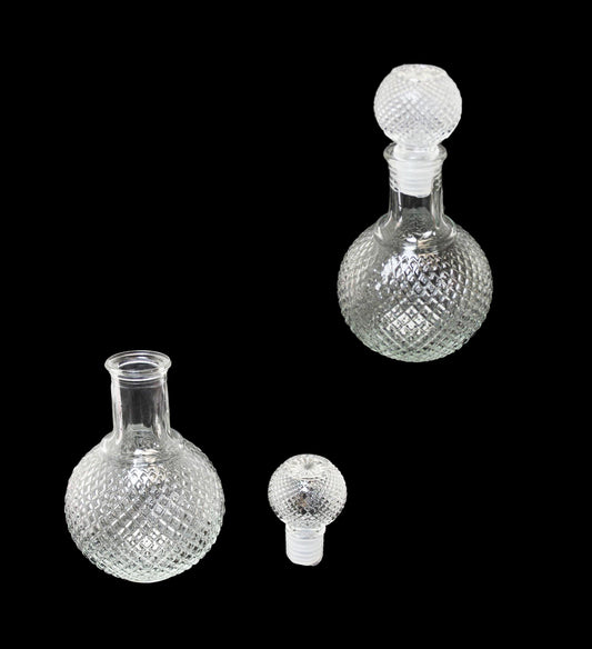 Elegant Glass Oil Vinegar Seasoning Drizzle Bottle 1000 ml 6422 A (Parcel Rate)