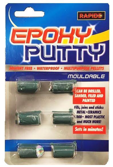 Rapide Solvent Free Waterproof Mouldable Epoxy Putty Pellets Pack of 6 6449 A  (Large Letter Rate)