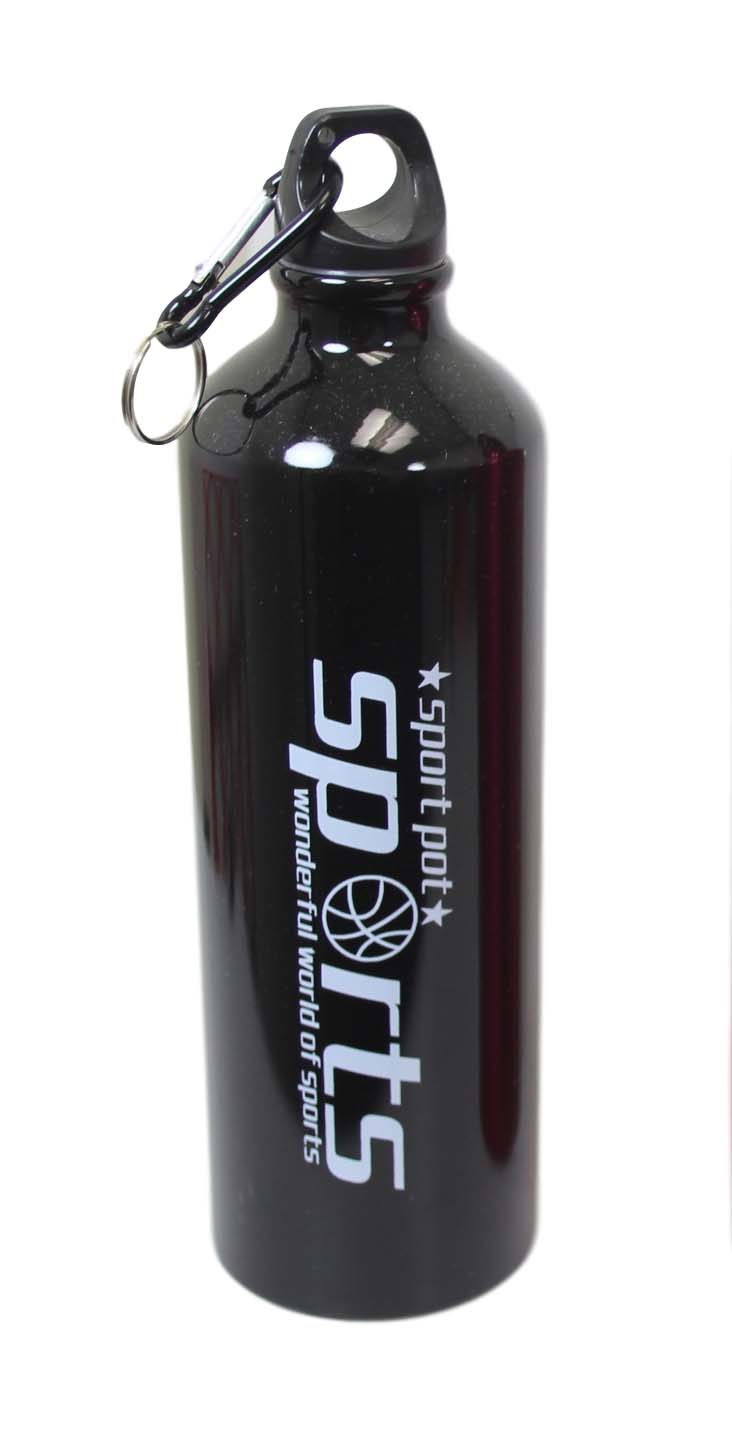 Metal Gym Sports Water Drinking Bottle Assorted Colours 22 x 7 cm 6486 A (Parcel Rate)