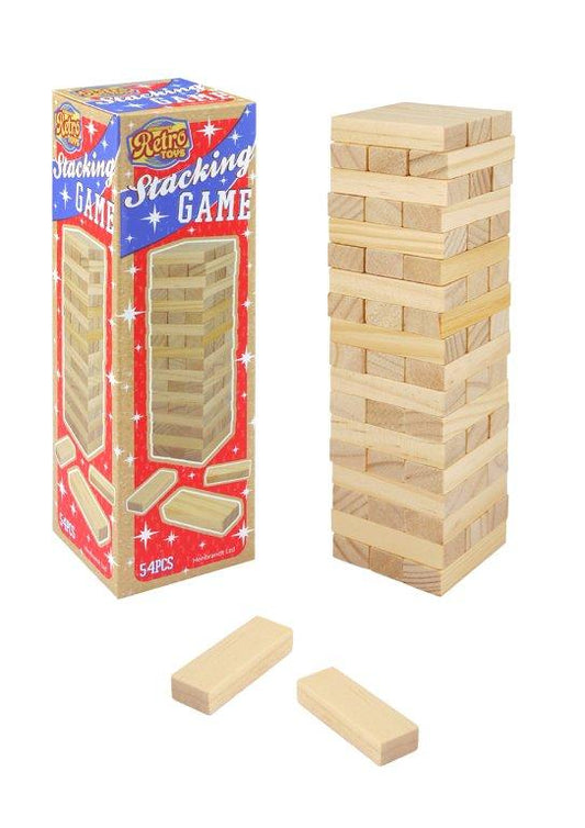 Wooden Stacking Game 54 Pieces 18 x 5.1 x 5.1cm T21065 (Parcel Rate)