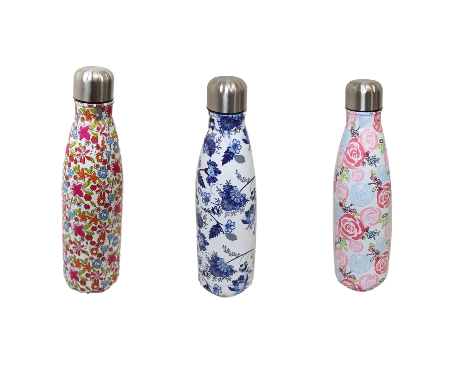 Steel Thermos Drinking Flask Bottle 500 ml Assorted Designs 6527 (Parcel Rate)