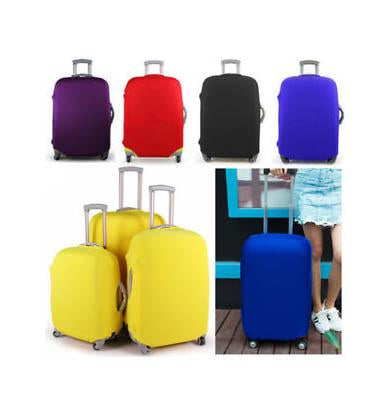 (S) Travel Suitcase Luggage Cover Protector Elastic Stretchy Cover Assorted Colours 49x33x21cm 6533 (Parcel Rate)