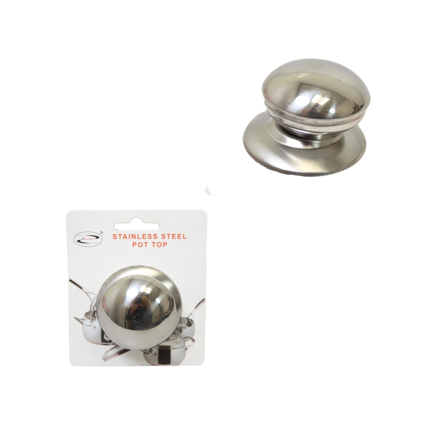 Stainless Steel Pot Top Knob Suitable for All Pots Kitchen Home 6542 (Parcel Rate)