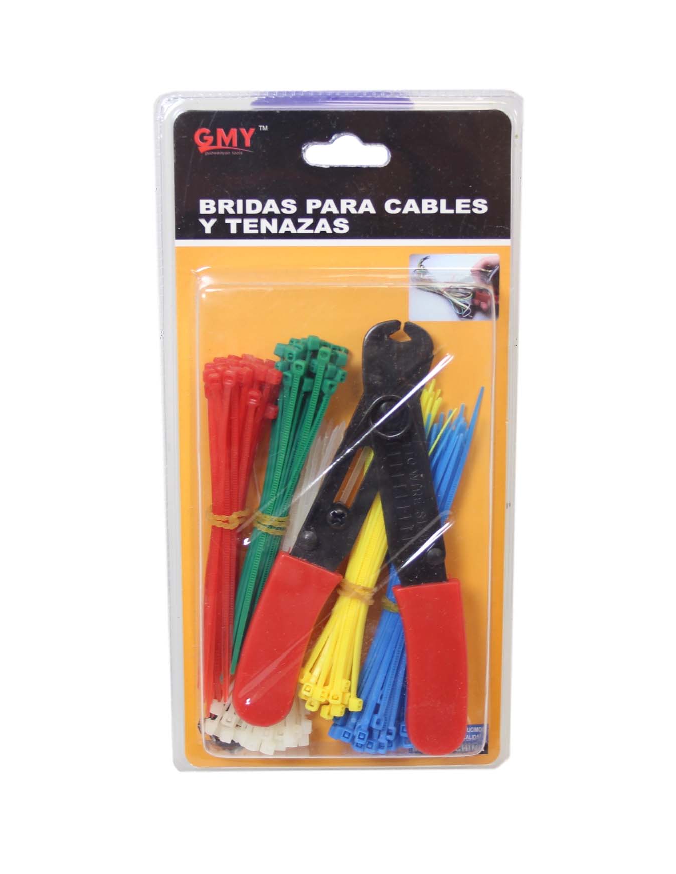 Cable Tie Set With Cutter Assorted Colour And Sizes Set Builders DIY Kit 6559 (Parcel Rate)