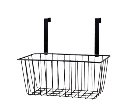 Metal Wire Hanging Storage Basket 28 x 12.5 x 12 cm Assorted Colours 6869 (Parcel Rate)