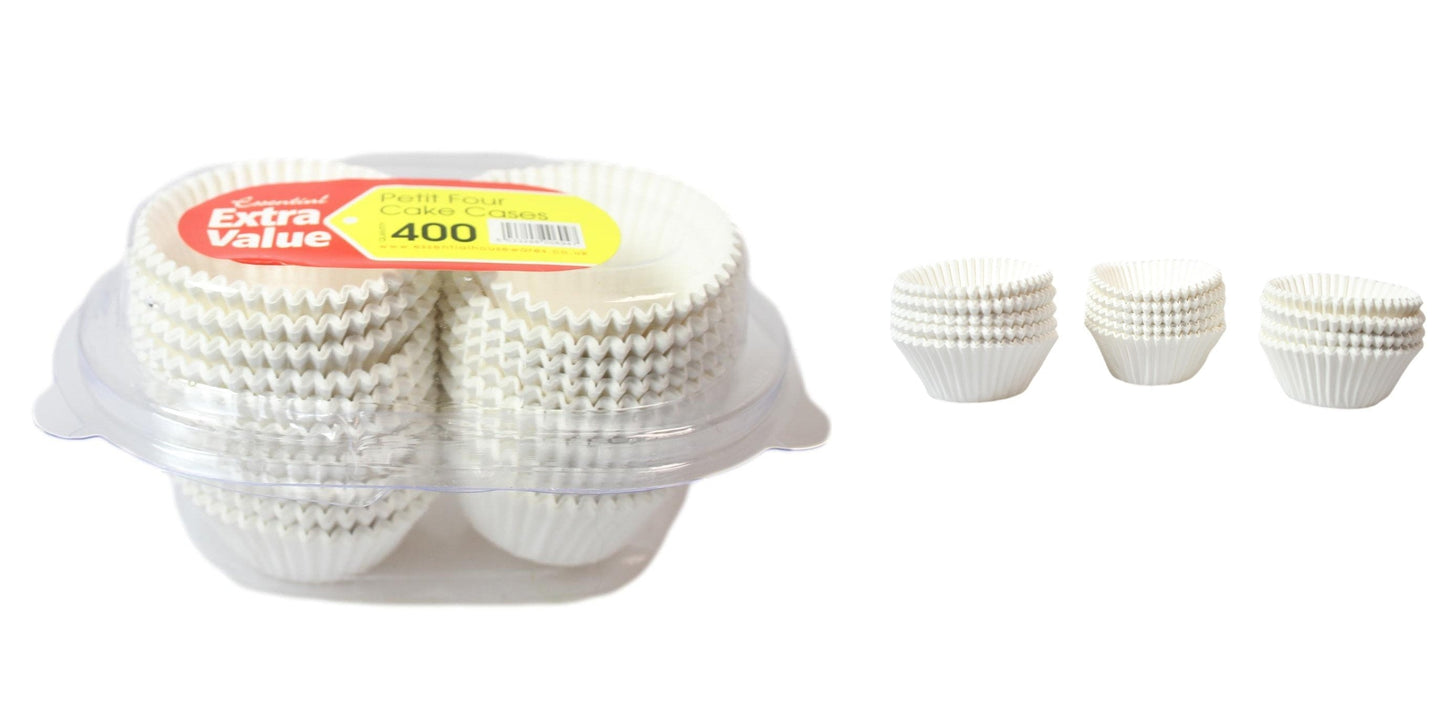Small White Muffin / Cupcake Cases Pack of 400 VPETIT400 / PK400 (Parcel Rate)